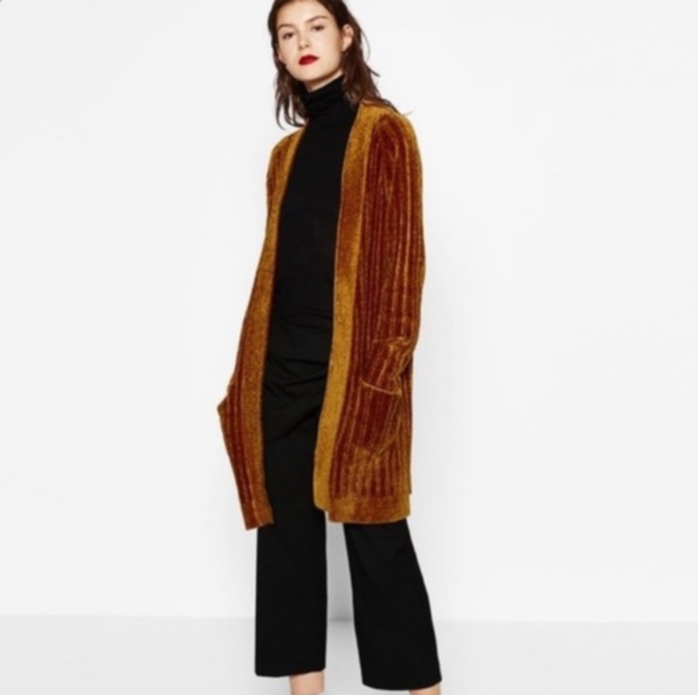 SOFT, LUXURIOUS ZARA CHENILLE CARDIGAN